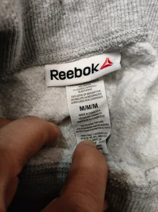 Tuta felpa Reebok uomo taglia M grigia