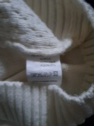 Pullover bianco unisex taglia unica