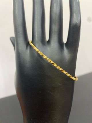 Aro de oro 18k rizado