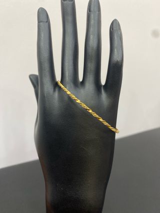 Aro de oro 18k rizado