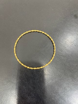 Aro de oro 18k rizado