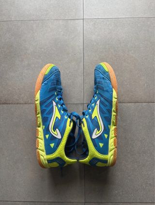 Zapatillas Fútbol Sala Azul y Amarillo