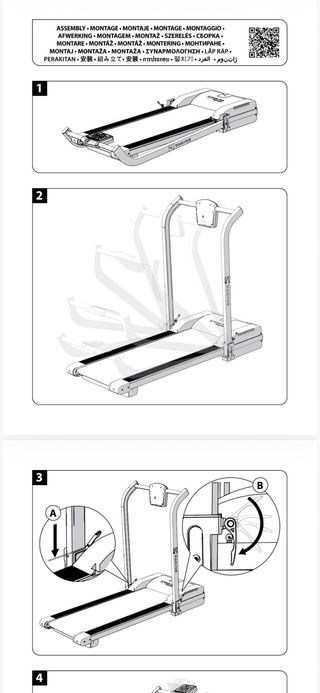 Cinta de caminar Domyos Walk Compacta y silenciosa
