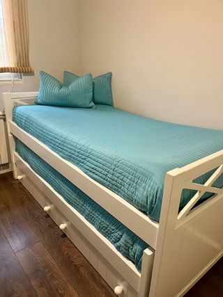 Cama nido blanca con 2 cajones