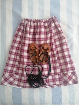 Traje baserritarra niña talla 2/3