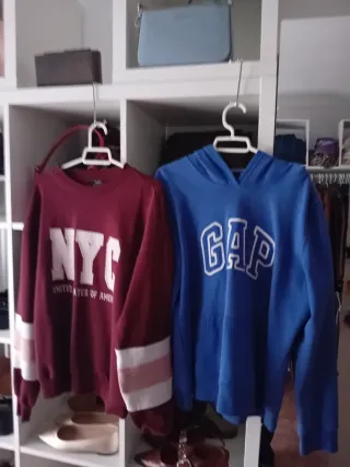 2 Sudaderas Gap (Azul y Roja) + Regalo