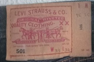 Vaqueros Levi's 501 Vintage