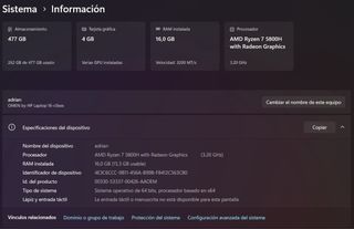 OMEN 16 GAM - Ryzen 7 + RTX 3050 Ti + Zaino OMEN