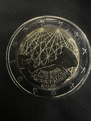 Moeda 2€ Malta Erasmus 1987-2022