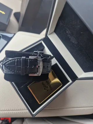 Reloj Emporio Watch Esqueleto Dorado y Plateado