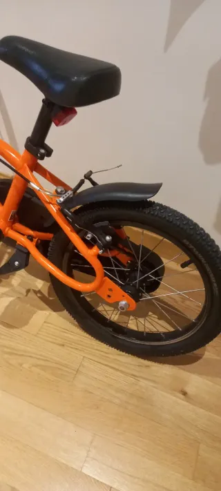 Bicicleta infantil naranja 16 pulgadas