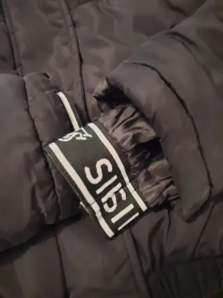 Abrigo niña SikSilk negro, niña 10 - 12 años