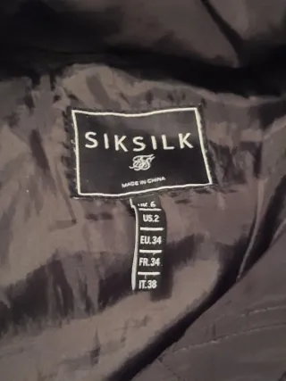 Abrigo niña SikSilk negro, niña 10 - 12 años