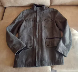 Abrigo hombre 3/4 gris