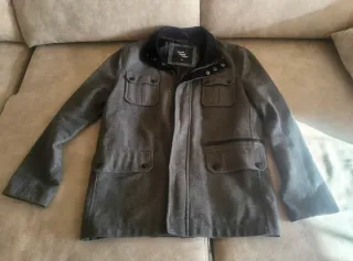 Abrigo hombre 3/4 gris