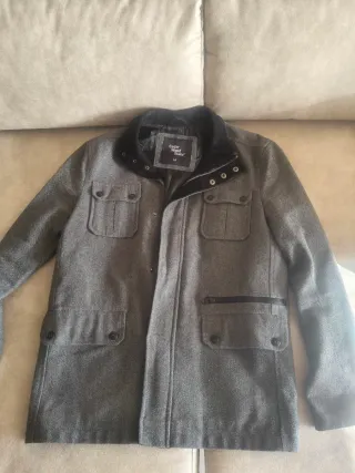 Abrigo hombre 3/4 gris
