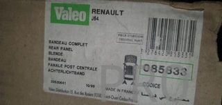 Portamatriculas renault scenic 1 valeo