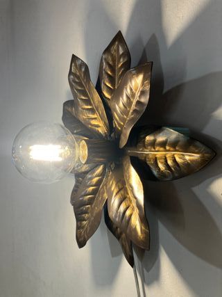 Lampada soffitto "magnolia" marrone/oro