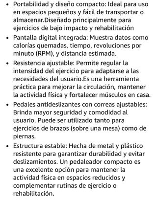 MINI BICICLETA ESTÁTICA DE PEDALES