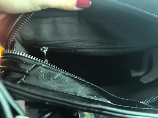 Bolso Stradivarius Negro Charol
