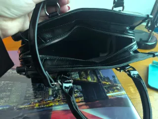 Bolso Stradivarius Negro Charol