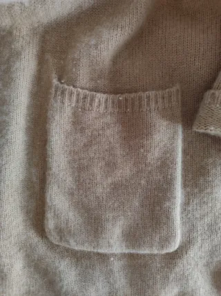 Maxi cardigan 100% Cachemire Beige/cammello