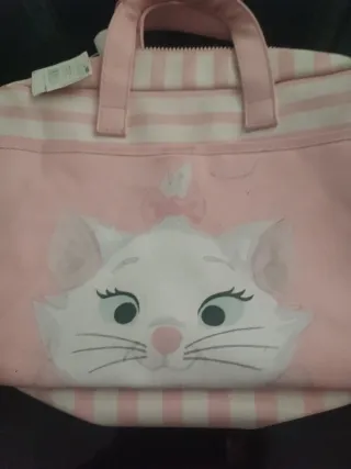Bolso de Marie (Gato) Rosa y Blanco
