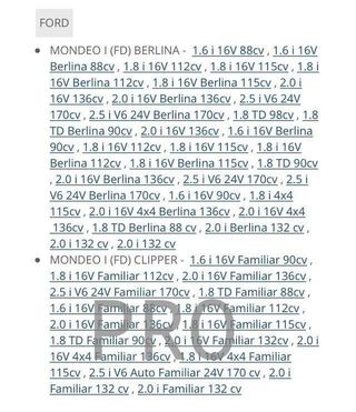 Amortiguador delantero mondeo