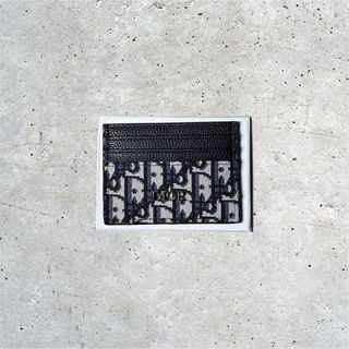 Portacarte Dior Jacquard Beige Nero