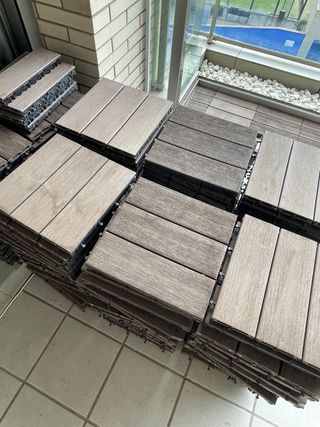 Baldosas composite madera exterior