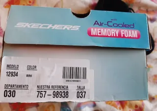 Deportivas Skechers Mujer Negras Talla 37