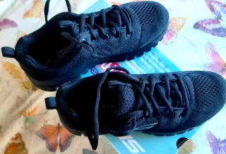 Deportivas Skechers Mujer Negras Talla 37