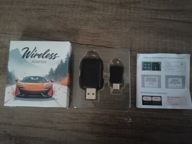 Adaptador Inalámbrico CarPlay Android Auto