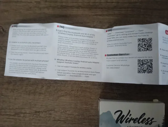 Adaptador Inalámbrico CarPlay Android Auto