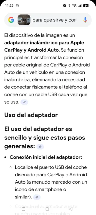 Adaptador Inalámbrico CarPlay Android Auto