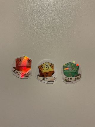 Pegatinas D&D Dados