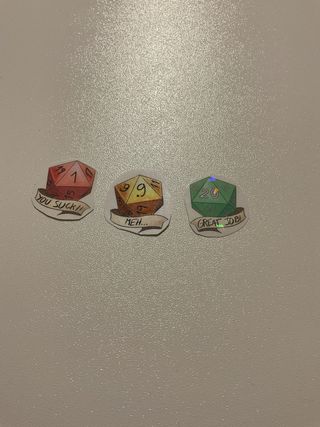 Pegatinas D&D Dados