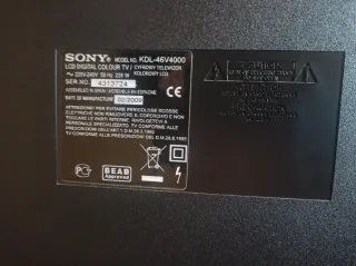 Televisor Sony Bravia 47 pulgadas Negro.