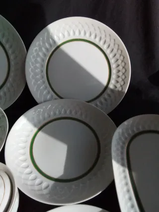 Vajilla Irabia Pamplona Porcelana Verde