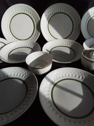 Vajilla Irabia Pamplona Porcelana Verde