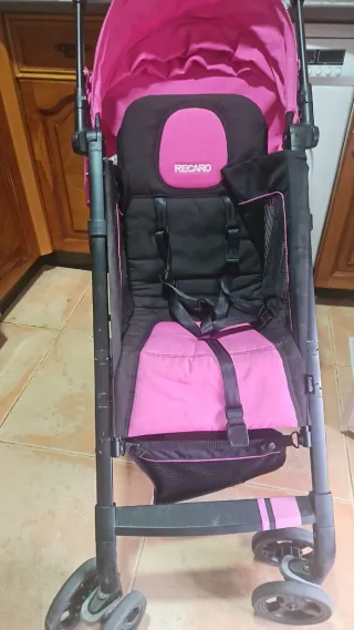 Carrito de paseo rosa