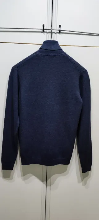 Maglioncino Uomo Dolcevita Blu Taglia XL