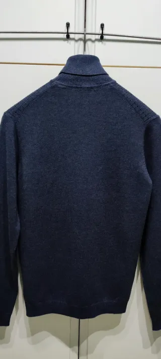 Maglioncino Uomo Dolcevita Blu Taglia XL