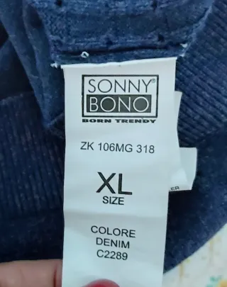 Maglioncino Uomo Dolcevita Blu Taglia XL