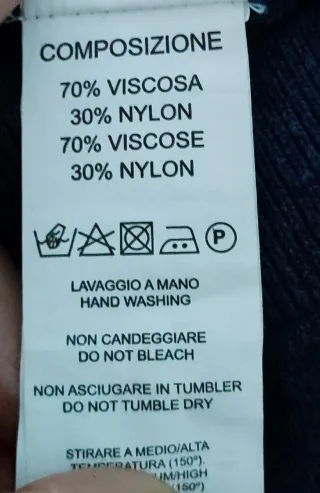 Maglioncino Uomo Dolcevita Blu Taglia XL