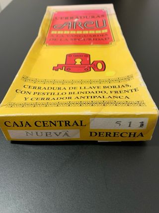 Cerradura Arcu Caja Central 511 Derecha