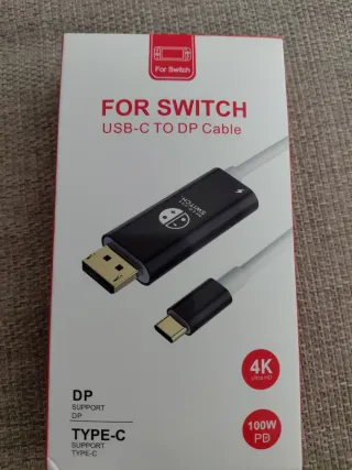 Adaptador USB-C a DisplayPort 4K 100W