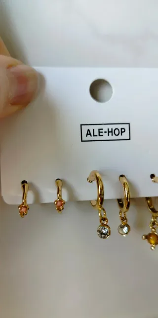 Set Pendientes Aro Luna Sol Estrella Cruz.