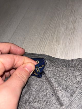 Cárdigan Polo Ralph Lauren gris jersey de punto
