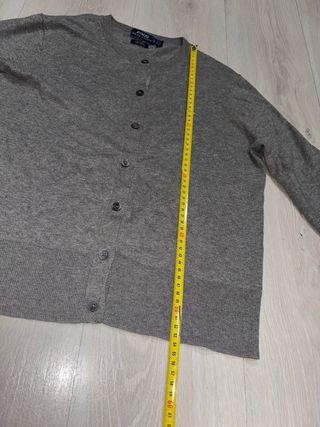 Cárdigan Polo Ralph Lauren gris jersey de punto